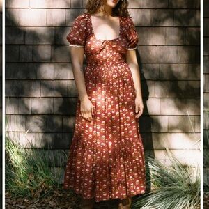 Christy Dawn Brynne dress in antique lotus red NWT